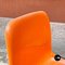 Mid-Century Modern French Stackable Orange Plastic Chairs, 1970s, Set of 6, Image 12