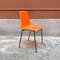 Mid-Century Modern French Stackable Orange Plastic Chairs, 1970s, Set of 6 5