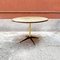 Mid-Century Italian Round Table with Marble Effect, 1950s, Image 2