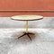 Runder italienischer Mid-Century Tisch mit Marmor-Effekt, 1950er 2