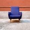 Fauteuils Mid-Century en Coton Bleu par Marco Zanuso, Italie, 1950s, Set de 2 6