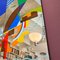 Espejo decorativo italiano moderno grande con diseño abstracto multicolor, años 80, Imagen 4