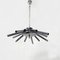 Mid-Century Modern Italian Twelve-Light Chromed Steel Chandelier, 1970s, Image 3