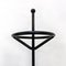 Mid-Century Modern Italian Black Umbrella Stand with Round Marble Base, 1980s 6