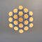 Mid-Century Modern Italian White 19 Lights Chandelier with Cluster Structure, 1970s 3