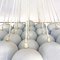Mid-Century Modern Italian White 19 Lights Chandelier with Cluster Structure, 1970s 11