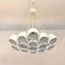 Mid-Century Modern Italian White 19 Lights Chandelier with Cluster Structure, 1970s 8