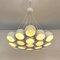 Mid-Century Modern Italian White 19 Lights Chandelier with Cluster Structure, 1970s, Image 2