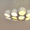Mid-Century Modern Italian White 19 Lights Chandelier with Cluster Structure, 1970s, Image 4
