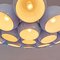 Mid-Century Modern Italian White 19 Lights Chandelier with Cluster Structure, 1970s, Image 5