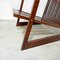 Mid-Century Modern Wooden Armchair with Parallel Salts Structure, 1980s, Image 7