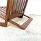 Mid-Century Modern Wooden Armchair with Parallel Salts Structure, 1980s 8