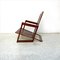Mid-Century Modern Wooden Armchair with Parallel Salts Structure, 1980s 3