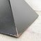 Postmoderner italienischer Tabletttisch aus schwarzem Metall, Messing & rötlichem Marmor, 1980er 9