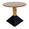 Table Post-moderne en Laiton et Marbre Rouge, Italie, 1980s 1