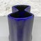 Mid-Century Modern Italian Irregular Shaped Blue Glazed Ceramic Vase, 1960s 8