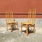 Mid-Century Modern Italian Rattan Chairs with Intertwining, 1960s, Set of 4, Image 4
