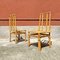 Mid-Century Modern Italian Rattan Chairs with Intertwining, 1960s, Set of 4, Image 3
