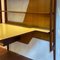 Mid-Century Italian Solid Wood Wall Bookcase with Writing Desk, 1950s 9