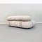 Modern Italian White Bouclé Soriana Sofa by A. And T. Scarpa, Cassina, 1970s 7