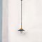 Mid-Century Italian Industrial Metal Colored Chandelier by Palazzoli, 1950s 2