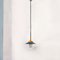 Mid-Century Italian Industrial Metal Colored Chandelier by Palazzoli, 1950s, Image 2
