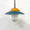 Mid-Century Italian Industrial Metal Colored Chandelier by Palazzoli, 1950s 6