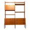 Mid-Century Modern Italian Teak Self-Supporting Bookcase with Cabinet, 1960s 1