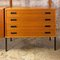 Mid-Century Modern Italian Teak Self-Supporting Bookcase with Cabinet, 1960s 4