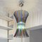 Mid-Century Modern Italian Multi Colored Murano Chandelier with Curved Rods, 1970s 2