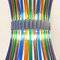 Mid-Century Modern Italian Multi Colored Murano Chandelier with Curved Rods, 1970s 4