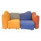 Mid-Century Modern Italian Multi Colored Sofa Cannaregio by G.Pesce for Cassina, 1987 1