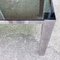Mesa italiana Mid-Century rectangular con tablero de vidrio ahumado, años 70, Imagen 7