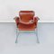 Mid-Century Modern Swiss Cognac Leather Chairs with Chromed Legs, 1970s, Set of 4 7
