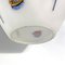 Lámpara de araña italiana Mid-Century moderna de vidrio opalino con motivo, años 60, Imagen 4