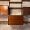 Italian Teak Wall Bookcase with Shelves and Modules by Isa Bergamo, 1960s 6
