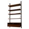 Italian Single Teak Wall Bookcase with Shelves with Desk and Compartment from Isa, 1960s, Image 1