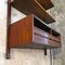 Italian Single Teak Wall Bookcase with Shelves with Desk and Compartment from Isa, 1960s 7