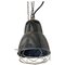 Lámpara de araña italiana industrial Mid-Century de metal gris oscuro, años 60, Imagen 1