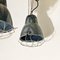 Lámpara de araña italiana industrial Mid-Century de metal gris oscuro, años 60, Imagen 3