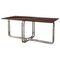 Mid-Century Modern Italian Chrome Dining Table with Smoked Top, 1970s 1