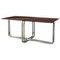 Mid-Century Modern Italian Chrome Dining Table with Smoked Top, 1970s, Image 1