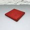 Mid-Century Modern Italian Red Marble and Micro-Perforated Metal Ashtrays, 1980s, Set of 2 7