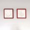 Mid-Century Modern Italian Red Marble and Micro-Perforated Metal Ashtrays, 1980s, Set of 2, Image 4