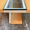 Mid-Century Modern Italian Solid Wood Coffee Table with Central Glass by Goffredo Reggiani, 1980s, Image 6