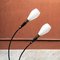 Mid-Century Curved Italian Floor Lamp with Two Lights and Marble Base, 1950s 4