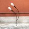 Lámpara de pie italiana Mid-Century curvada con dos luces y base de mármol, años 50, Imagen 2