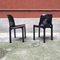 Moderne italienische Selene Stühle aus schwarzem Kunststoff von v. Magistretti für Artemide, 1960er, 2er Set 2