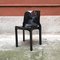 Sedie Selene moderne in plastica nera di v. Magistretti per Artemide, Italia, anni '60, set di 2, Immagine 6