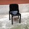Moderne italienische Selene Stühle aus schwarzem Kunststoff von v. Magistretti für Artemide, 1960er, 2er Set 7